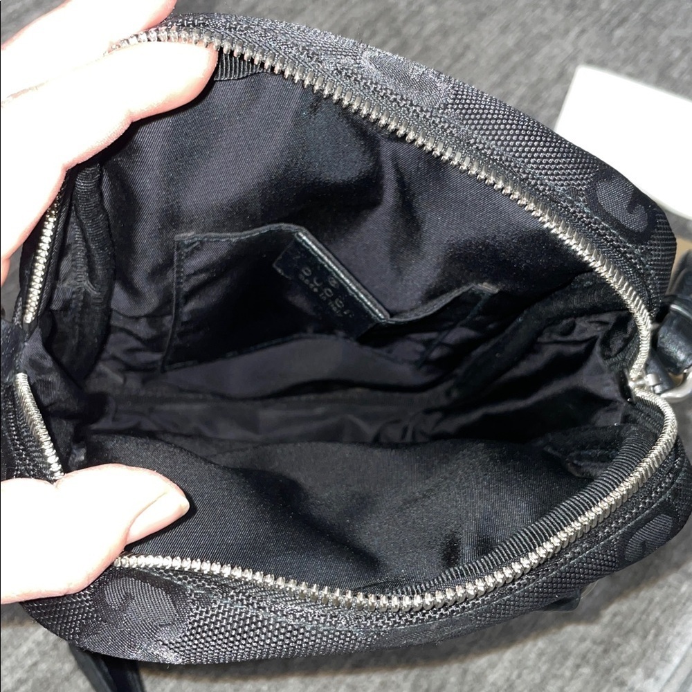 GUCCI GG Nylon Monogram Off The Grid Shoulder Crossbody Bag Black - Picture 8 of 15
